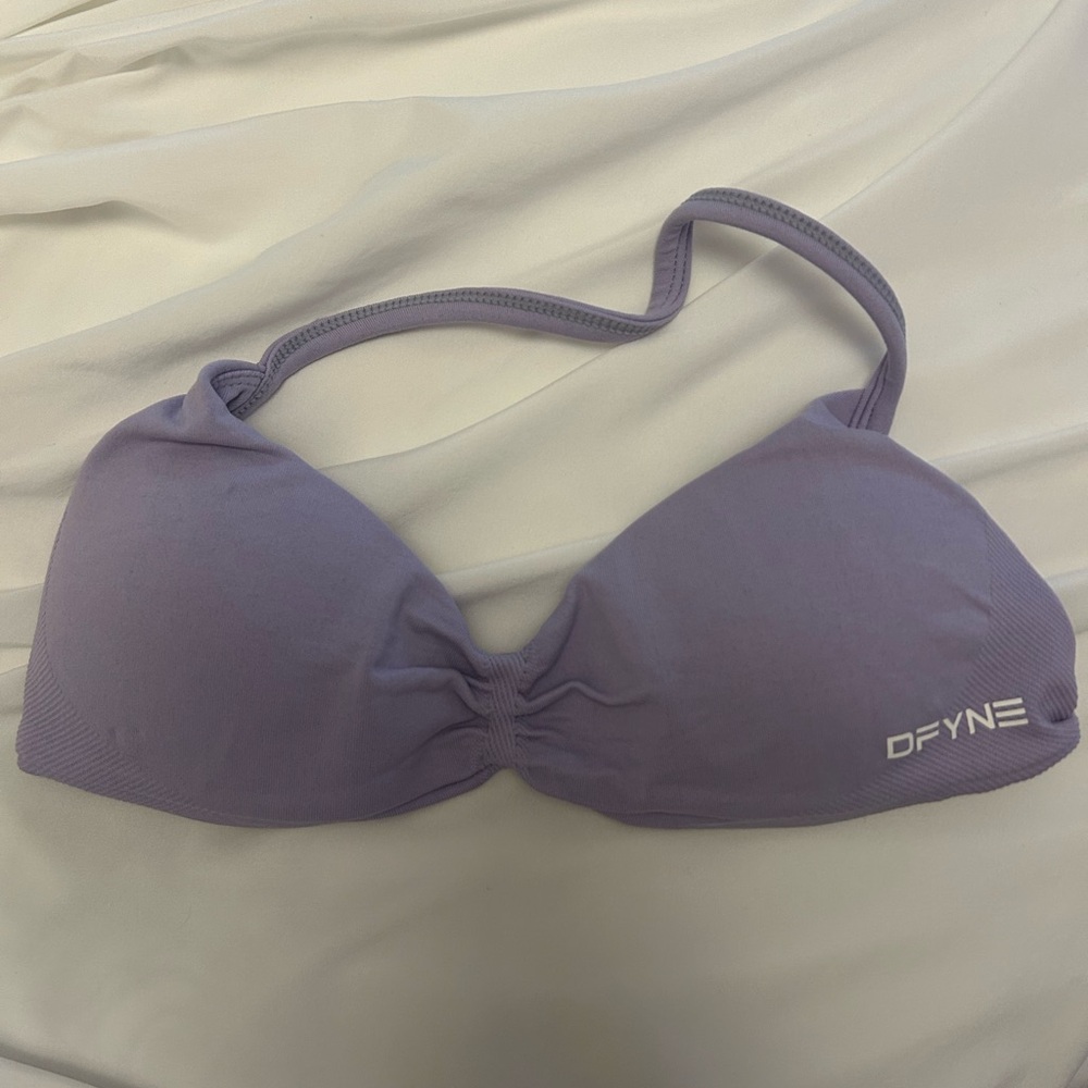 DFYNE lilac strappy impact bra